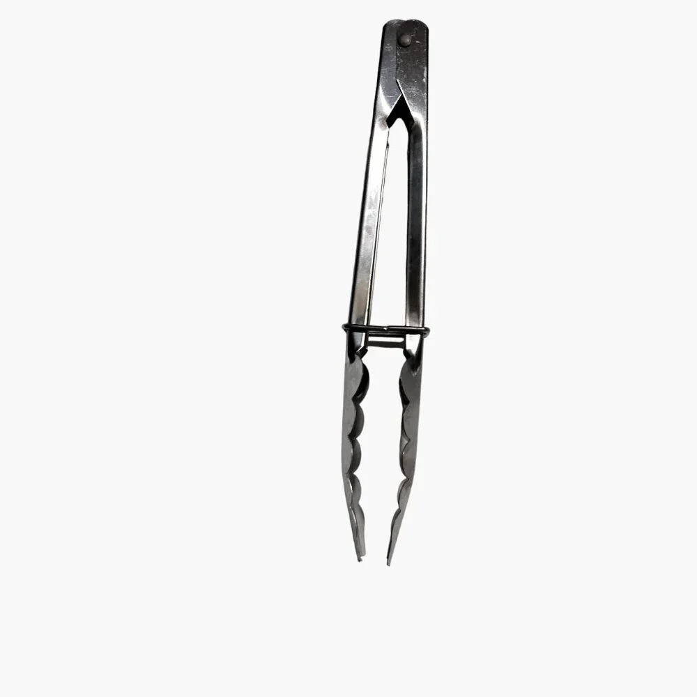 Clam Shell Tongs 11 inches Metal Servers BBQ